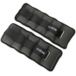 Pair of Adjustable Ankle or Wrist Weights 2lbs Each for Exercise, Black - Picture 1 of 8