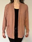 Madewell Sweater Womens Size Medium Open Front Cardigan, Rose Mauve, Soft Casual