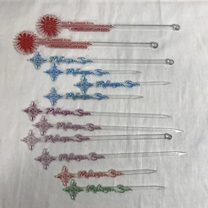 Mohegan Sun Resort Casino Swizzle Sticks High Stakes Bingo Connecticut Gambling - Picture 1 of 5