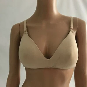 Motherhood Intimates Womens Seamless Padded Bra Solid Beige Size 34C - Picture 1 of 5
