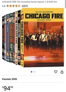 CHICAGO FIRE The Complete Series Season 1-8 DVD Set - Imagen 1 de 3