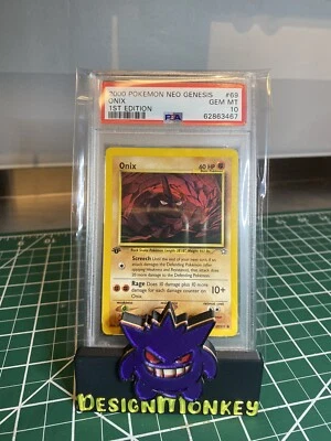 2000 Pokemon Neo Genesis Onix #69 1st Edition PSA 10 - Image 1 of 2