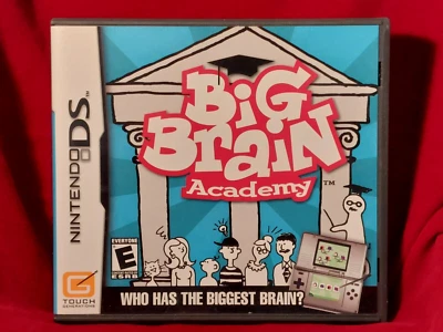BIG BRAIN ACADEMY 2006 Nintendo DS Touch Game w/ Manual 100% Complete! NM - Image 1 of 4