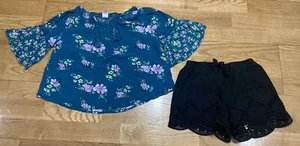Girl's Old Navy & Gap Outfit Size 10 - Greenish Blue Fleece w/Legginngs EUC - Picture 1 of 7