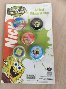 spongebob squarepants 5x Mini Magnets New in pack 2006 RARE Nickelondeon - Bild 1 von 4