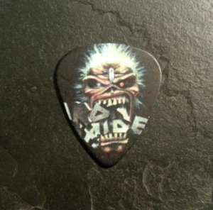 Picta de guitarra de heavy metal Iron Maiden Eddie regalo de música coleccionable - Imagen 1 de 2