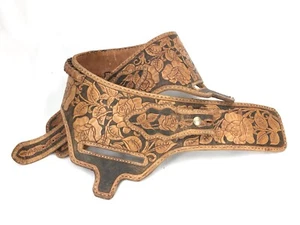 Floral verziertes Leder 0,38 Cal Patrone Munition Doppelholster Gürtel 34-39" 11252-MX - Bild 1 von 15