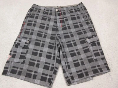 Pantalones Cortos Oxidados Para Hombres 34 Gris Chino a Cuadros Algodón Bolsillo Surf Informal 34X23 Foto 1 de 4