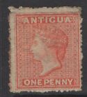 Antigua Sg7b 1867 1D Vermilion Wmk Sideways Mtd Mint