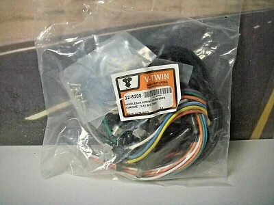Harley Handlebar Wiring Harness Chrome Switch FX FL XL 73-81 V-Twin 32-8208  S3 - Image 1 of 4