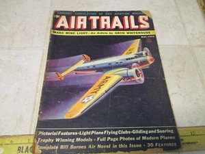 Rare Air Trails Magazine May 1938 Aviation Airplane Pulp Magazine - Picture 1 of 5