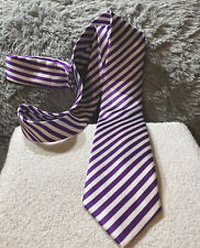 ST Patrick Men’s Purple and White Necktie with  Hanky NWT