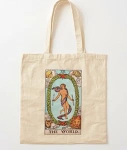 The World Tarot Card Tote Bag - %100 Premium Quality Cotton - Picture 1 of 2