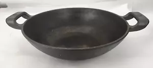 Wok Kadhai Sancong 26 cm 10,5" in ghisa. Usato - Foto 1 di 10