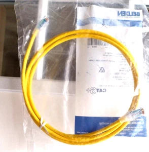 Belden Patchcord CAT6+ Patch Cord 7ft (Yellow) C601104007 New - Picture 1 of 3