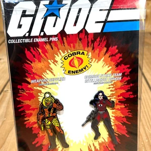 GI Joe Collectible Enamel Pins - Destro & Baroness - Icon Heroes - Free Shipping - Picture 1 of 4
