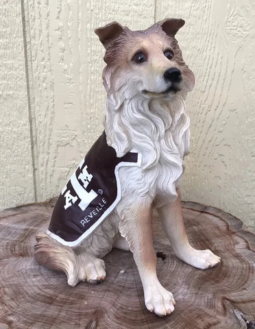 Texas A&M University Aggies Reveille Mascot Figurine Bank Large  Rare Beauty Cover