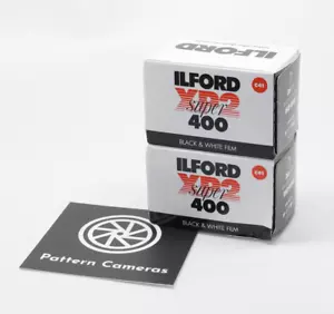 Two Rolls of ILFORD XP2 Super 35mm Black and White Roll Film ISO 400 - Brand new - Picture 1 of 2