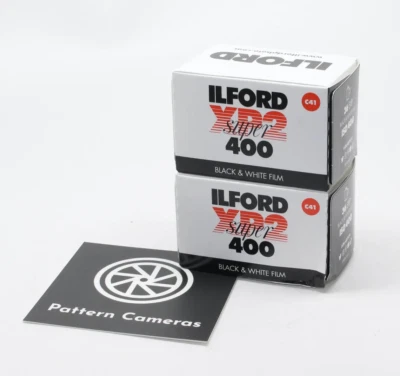 Two Rolls of ILFORD XP2 Super 35mm Black and White Roll Film ISO 400 - Brand new - Image 1 of 2