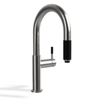 Grifo de cocina extraíble Graff Perfeque en níquel satinado G-4613-LM3-SN Foto 1 de 3