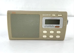Vintage Sony Liv ICF-M410V Weather AM/FM Bands Portable Clock Radio TESTED NICE! - Picture 1 of 16