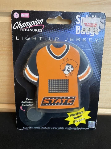 Champion Treasures Spirit Badge Light up Jersey Oklahoma State Cover