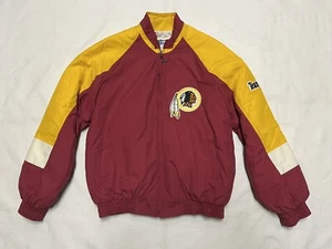 Vintage 90s Chalk Line Washington Redskins Team NFL Puffy Jacket Men's Medium - Picture 1 of 8