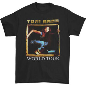 VTG Tori Amos World Tour Koszula Krótki rękaw Czarna Wszystkie rozmiary Unisex S-2345XL