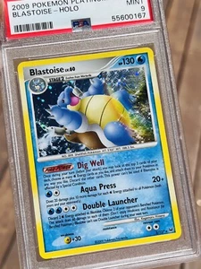 PSA 9 MINT Blastoise Platinum Holo 2009 Pokemon - Picture 1 of 3