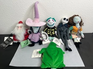vintage Disney Bean Bag Plush Nightmare Before Christmas sally jack santa oogie - Picture 1 of 9