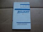 1985 Plymouth Reliant Owners Manual original