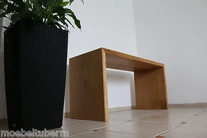 Designer Hocker aus Eiche massiv Holz Sitzhocker NEU Stuhl Sitzbank au. auf Maß - Bild 1 von 11