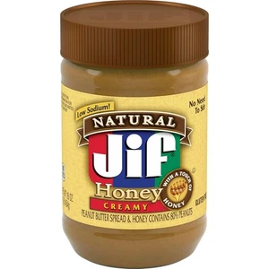 Natural Creamy Peanut Butter Spread and Honey – Contains 80% Peanuts, 16 Ounces - Picture 1 of 4