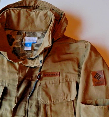 Columbia Sportwear Chaqueta Abrigo Con Capucha Utilidad Senderismo Caza Delta Marrón Talla L Foto 1 de 4