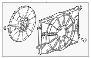 Genuine GM Engine Cooling Fan 42465910 - Picture 1 of 4