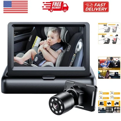 婴儿汽车镜,视婴儿后座宽水晶清晰视图... — 第 1/4 张图片