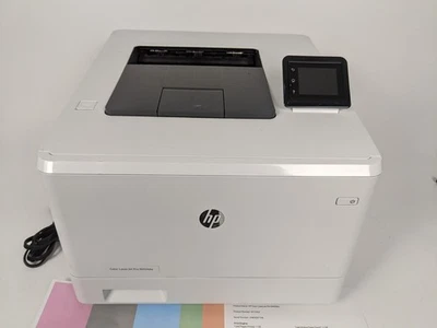 HP Color LaserJet Pro M454dw Laser Printer Duplex Wireless NO TONER Pages 1128 - Image 1 of 4