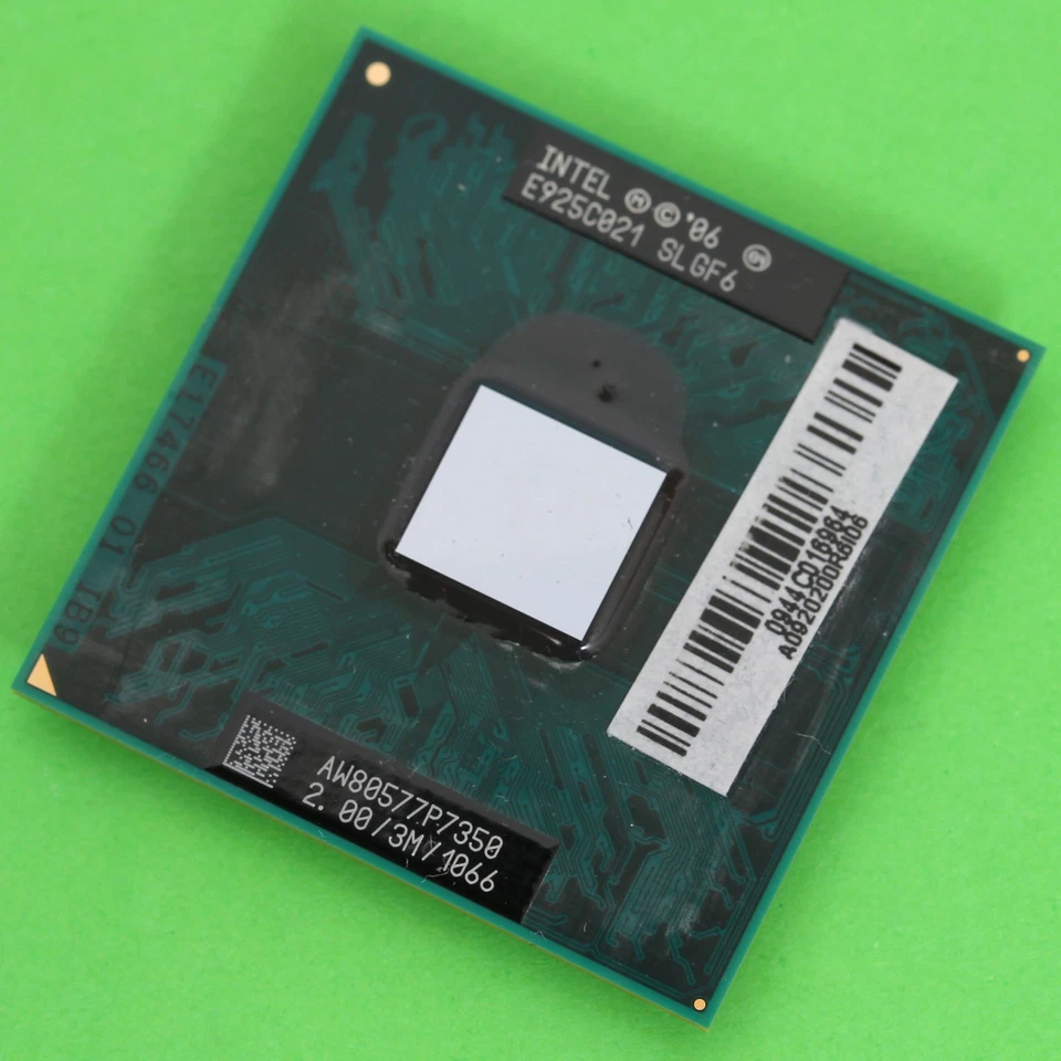 Intel Core 2 Duo Mobile P7350 CPU Processor 2.0GHz 3MB Cache 1066MHz FSB SLGF6 - Image 1 of 3