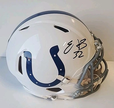 EDGERRIN JAMES COLTS FIRMADO AUTOGRAFIADO TAMAÑO COMPLETO AUTÉNTICO CASCO CERTIFICADO DE AUTENTICIDAD RADKE Foto 1 de 4