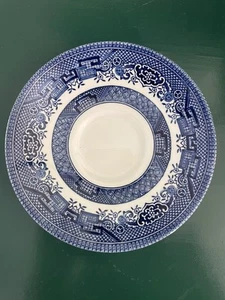 Churchill China England Blue Willow Ceramic Coffee Tea Cup Saucer 5.5" - Picture 1 of 3