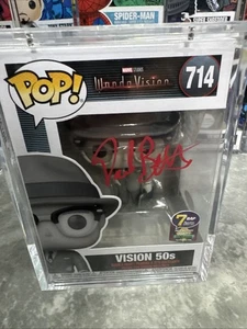 Paul Bettany Autografo Firmato WandaVision Vision Anni 50 Funko Pop #714 - Foto 1 di 4