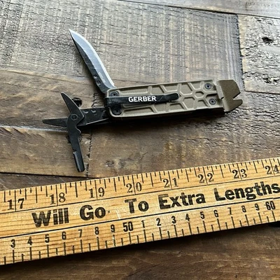 Gerber Gear Lockdown Slim Coyotee Brown Prybar EDC Survival - Image 1 of 4