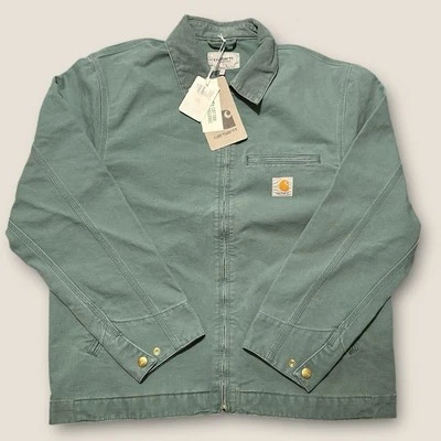 Carhartt WIP Detroit Workwear Chore Jacket XL Silver Pine Brand New RRP £210 - Image 1 of 4