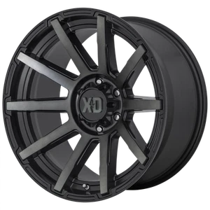 18x9 XD XD847 OUTBREAK Satin Black With Gray Tint Wheel 5x150 (0mm) - Picture 1 of 5