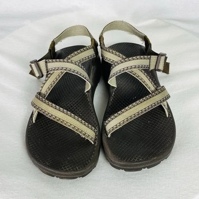 Sandálias femininas Chaco Z2 esporte clássico caminhada tamanho ao ar livre marrom conforto sapato bronzeado - Imagem 1 de 4