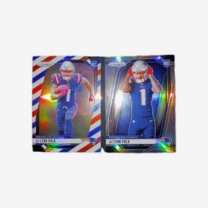 Ja'lynn Polk RC 2 Card Football Lot New England Patriots/New Orleans Saints  - Picture 1 of 2