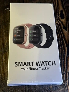 Smart Watch T60 Nero Touch Screen Fitness Tracker Wireless Bluetooth Impermeabile - Foto 1 di 4