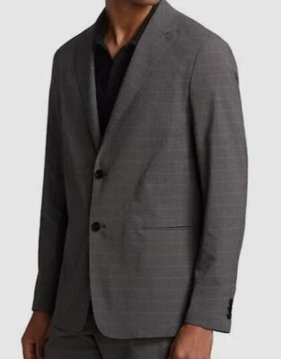 Blazer de hombre Theory gris Clinton semiconstruido a cuadros talla 42 $545 Foto 1 de 4