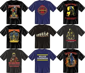 Uomo Pompieri T-Shirt Pompiere Divertenti Sprüche-t-shirt Geburtstag-Geschenk - Foto 1 di 10