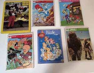 Vintage Cartoon Puzzles Set Of 6 Woody, Care Bears, Star Wars, Marvel, Disney - Picture 1 of 7
